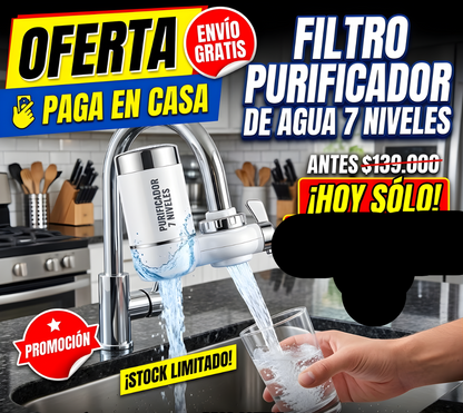 Filtro purificador de agua 7 niveles💦