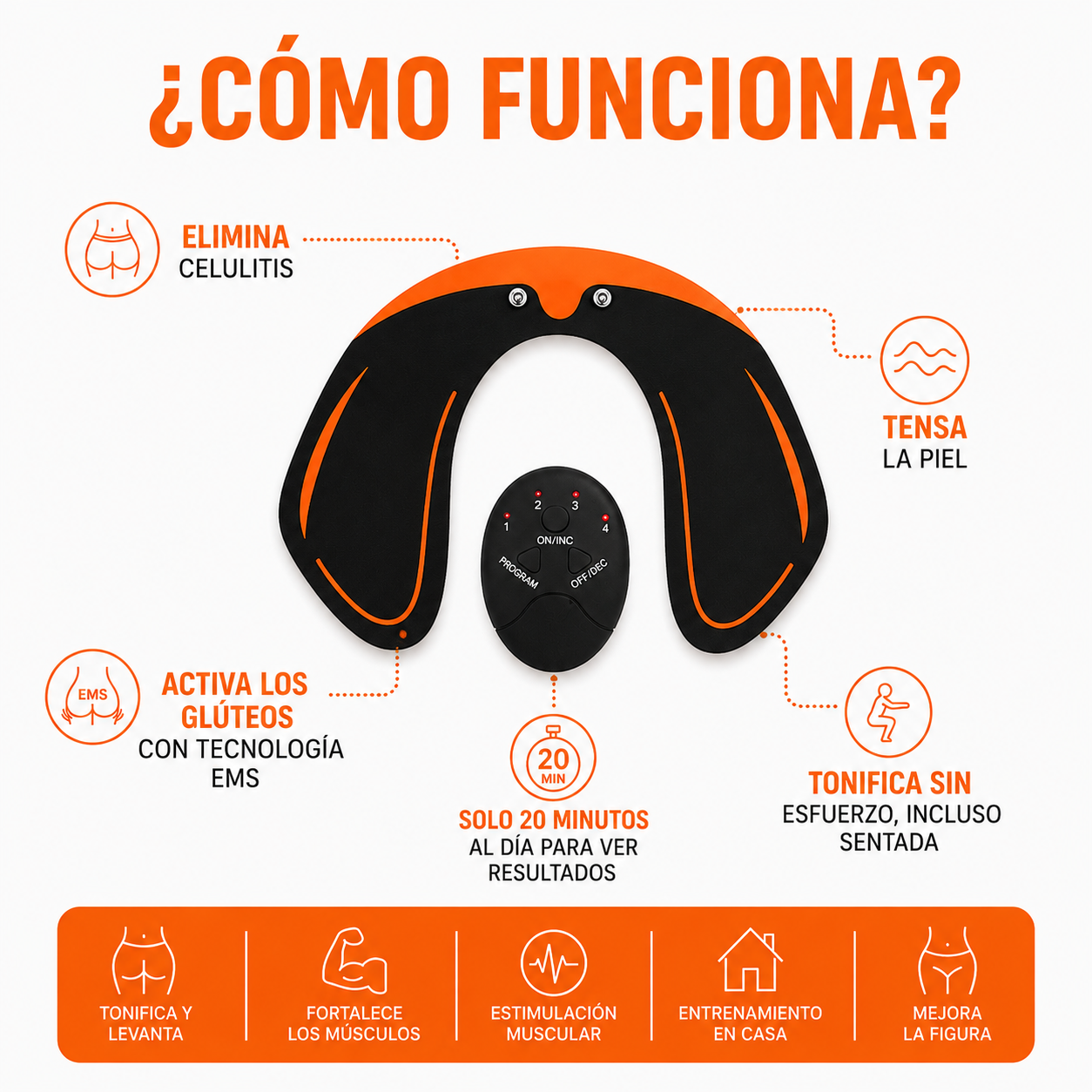 GluteFit® | Estimulador de Gluteos - Te sentirás más segura y cómoda con tu cuerpo